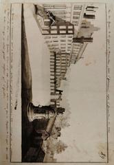 Ruins of the Cour de Bruxelles interior after the 1731 fire