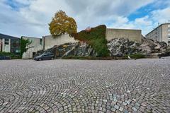 Temppeliaukio Church in Helsinki with natural rock walls and modern architecture