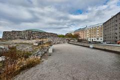Exterior view of Temppeliaukio Church in Helsinki during daylight