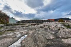 Temppeliaukio Church in Helsinki Finland exterior view