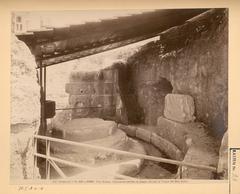 Ruins of Caesar's Altar in the Roman Forum in front of the Temple of Divus Julius