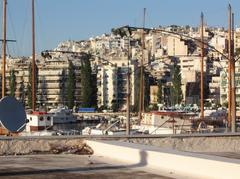 Beach near Athens with people enjoying summer sun and sand