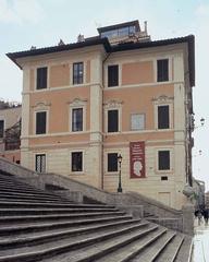 View of the Keats-Shelley House from the Spanish Steps in Rome