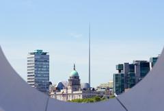Dublin cityscape featuring the Spire of Dublin on O'Connell Street