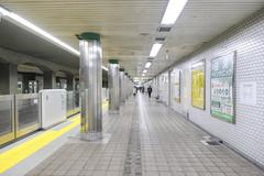 Osaka Metro Awaza Station Chuo Line Platform 1