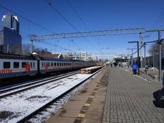 Platform exit at Kalanchevskaya station before new track construction