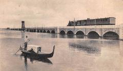 Railway bridge over the Venetian Lagoon
