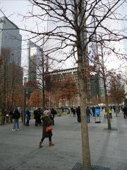 911 Memorial plaza in lower Manhattan outdoor scene