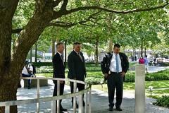 Diplomatic Security Service senior leadership visiting the Survivor Tree and 9/11 Memorial in New York City on September 18, 2021