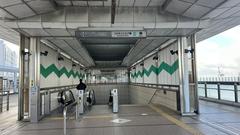 Osaka Metro Cosmosquare Station entrance with modern architecture and daylight