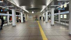 Osaka Metro Cosmosquare Station entrance with people walking by