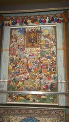 Traditional Azerbaijani carpet displayed in the Azerbaijan Carpet Museum representing Azeri lifestyle