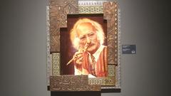 Portrait of Latif Karimov, a renowned Azerbaijani carpet artist