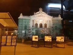 Reconstruction of the facade of Mahen Theatre in Brno