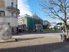 Mahenovo Theater building on Malinovske Square in Brno