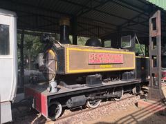 Small 1902 Decauville locomotive at the National Rail Museum in New Delhi