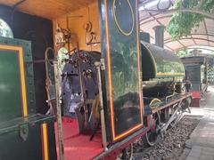 E-207 historic locomotive cabin view at National Rail Museum New Delhi