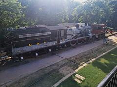 Locomotive under restoration at National Rail Museum Chanakyapuri New Delhi