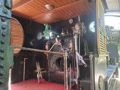 Cabin view of F1-734, India's first indigenously built locomotive from 1895 at National Rail Museum New Delhi