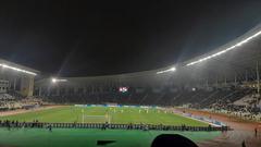 Soccer match between Qarabağ FK and BK Häcken with players competing for the ball