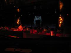 Cabaret du Crazy Horse Saloon stage with performers in Paris