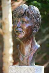 Veronica Guerin Memorial Bust in Dubhlinn Gardens Dublin Ireland
