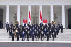 Group photo of Red White Cabinet members after inauguration at Merdeka Palace on October 21, 2024