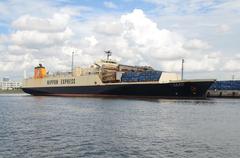 RORO ship Himawari 1 of Nippon Express docked at Tokyo Port