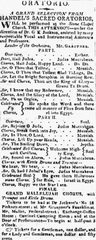 Historical newspaper article about Gottlieb Graupner at Stone Chapel Boston