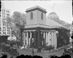 Kings Chapel in Boston exterior view in 1920