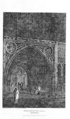 Historic Westminster Hall East Entrance from 1820