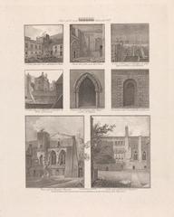 Historical views of Westminster Hall and St Stephen's Hall by John Thomas Smith