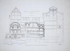 Blueprint of Kungliga Dramatiska Teatern in Stockholm, Sweden