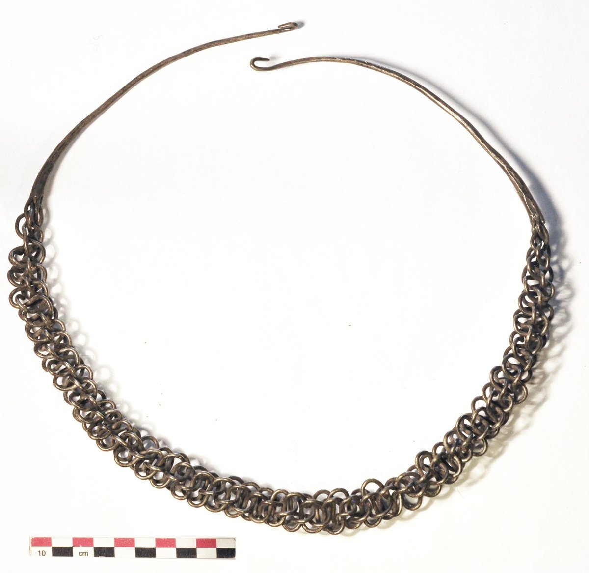 Ancient Bolghar Gord Grivna silver bracelet