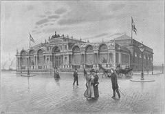 Ny Carlsberg Glyptothek building exterior in Copenhagen, 1899