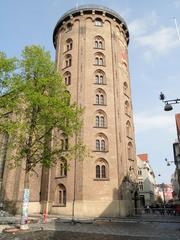 Rundetårn round tower in Copenhagen Denmark, historic observatory and tourist attraction