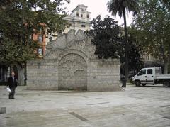 Modern garden furniture in Piazza Vittorio, Rome