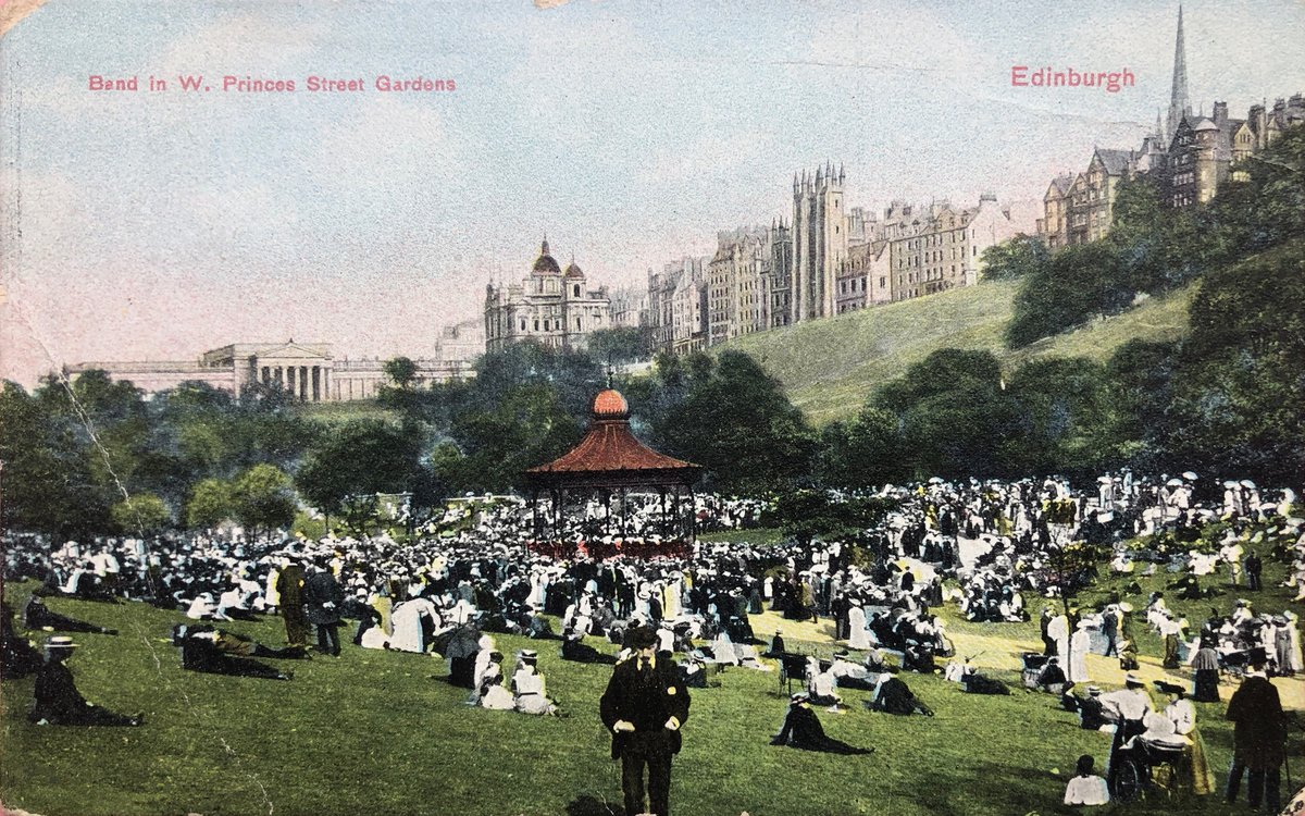 Ross Bandstand in West Princes Street Gardens Edinburgh circa 1906