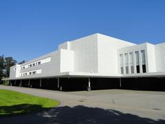 Finlandia Hall modernist architectural building in Helsinki Finland