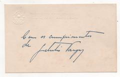 Getúlio Vargas presidential card portrait