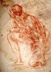 Jean-François Parrocel painting of a kneeling man