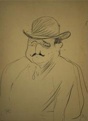 Portrait of a man by Henri de Toulouse-Lautrec