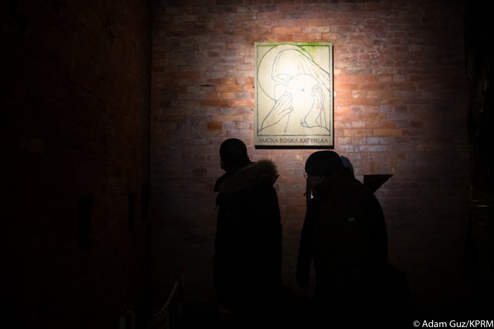 Prime Minister Mateusz Morawiecki visiting the Katyn Museum in Warsaw in 2020