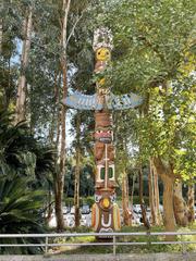 Totem pole in Yumenoshima Park, Tokyo