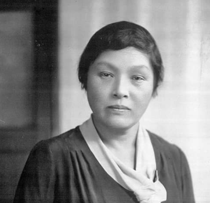Portrait of Hideko Inouye, first woman president of Japan Women's University from 1931 to 1946