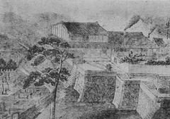 Historic residential map of Elders Liggins and Williams in Nagasaki at Sofukuji Temple precincts
