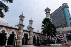 Sultan Abdul Samad Jamek Mosque in Kuala Lumpur Malaysia