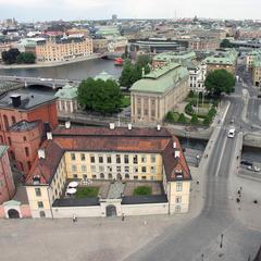 Hessensteinska palatset viewed from Riddarholmskyrkan spire