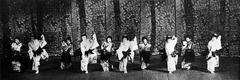 Scene from Kotobuki no Odori, Fourth Part 'Kicho', performed by Shochiku Gekibu at Osaka Shochikuza in 1928