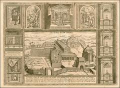 Engraving of Le Tre Fontane by Giovanni Maggi